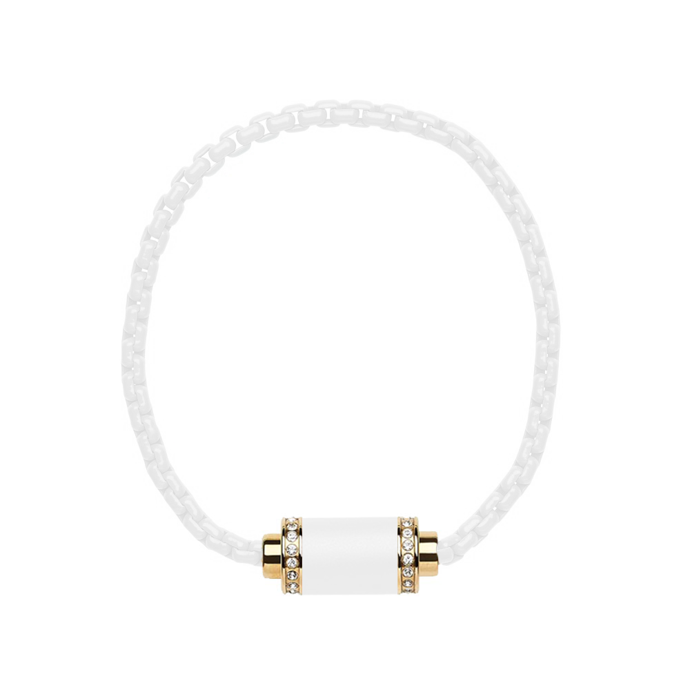 PULSERA IMAN THALASSA COLOR BLANCO CON ZIRCONIA